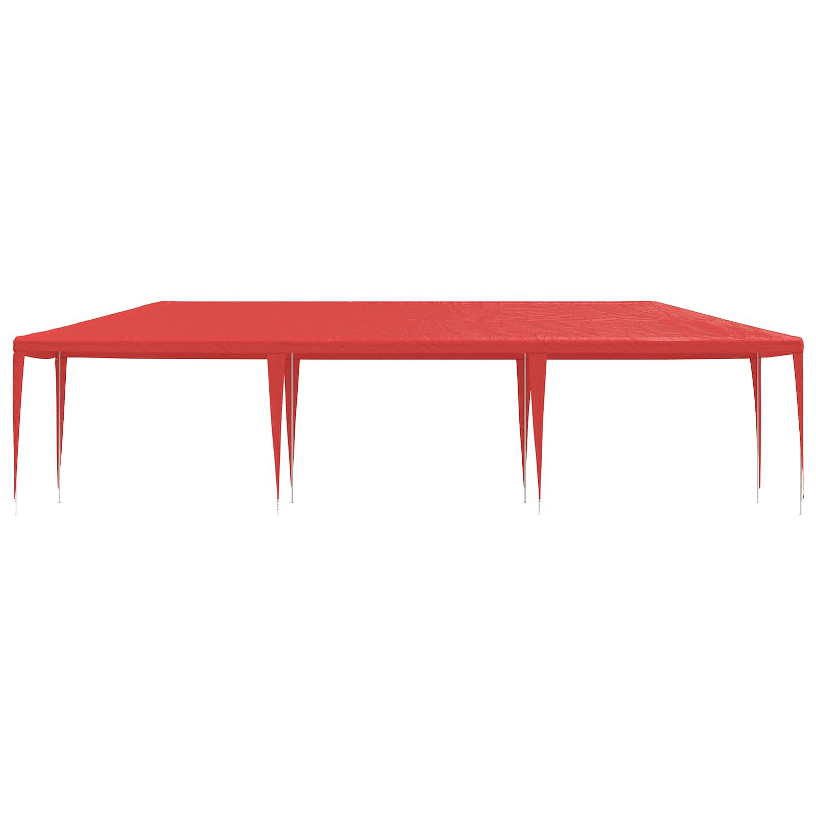 Partytent Rood 900 x 300 x 255 cm PE en staal image 2