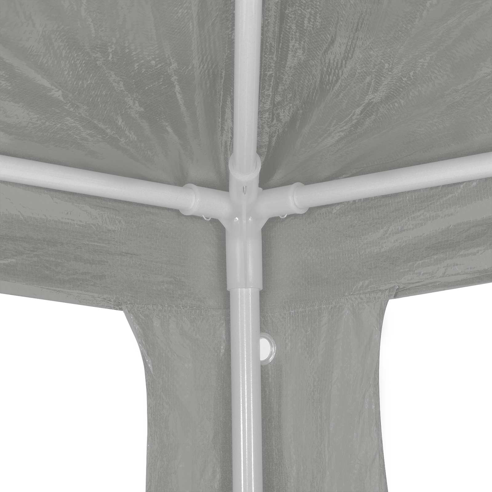 Partytent Lichtgrijs 900 x 300 x 255 cm PE en staal image 5