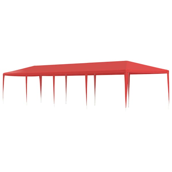 vidaXL Pidutelgid Punane 1200 x 300 x 255 cm PE ja teras