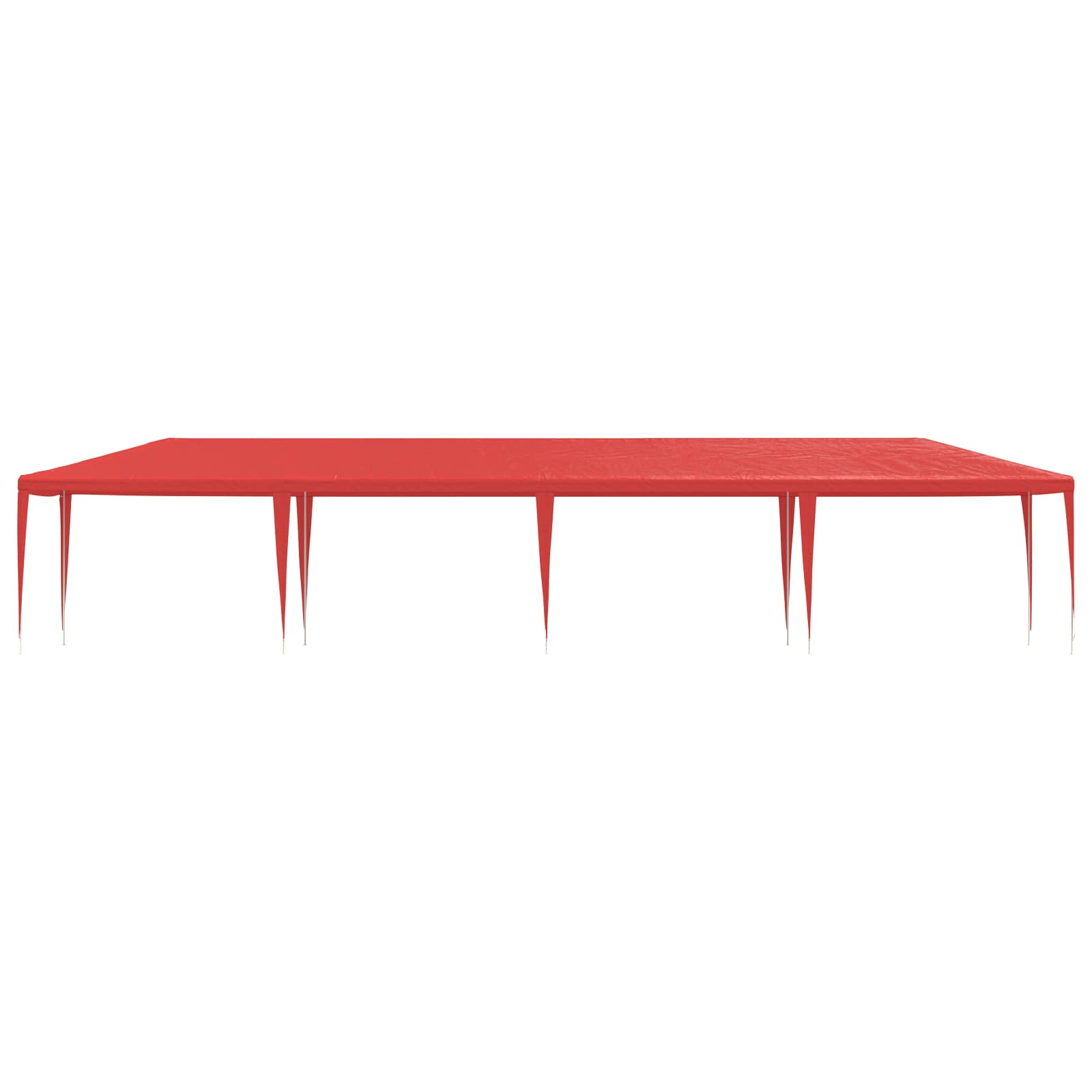 Partytent Rood 1200 x 300 x 255 cm PE en staal image 2