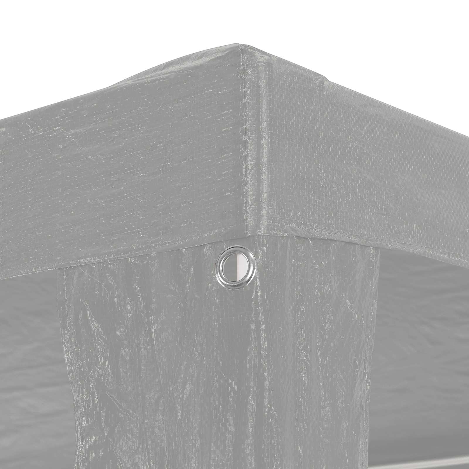 Partytent Lichtgrijs 1200 x 300 x 255 cm PE en staal image 4