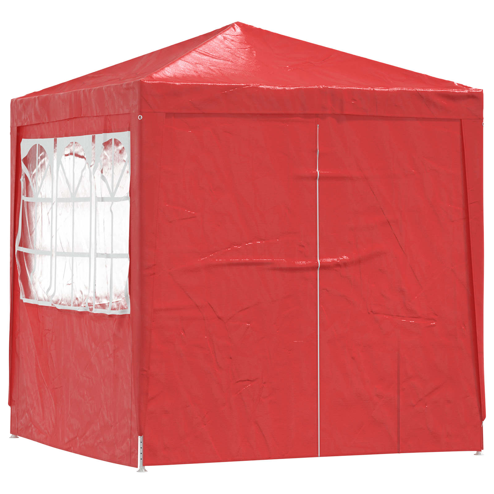 Partytent Rood 200 x 200 x 240 cm PE en staal image 3