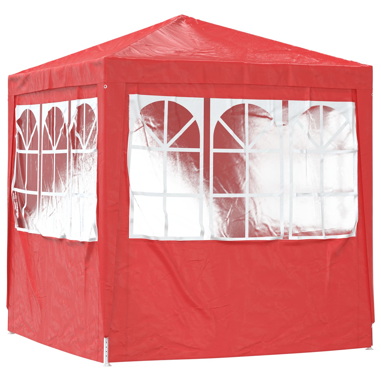 Partytent Rood 200 x 200 x 240 cm PE en staal image 6