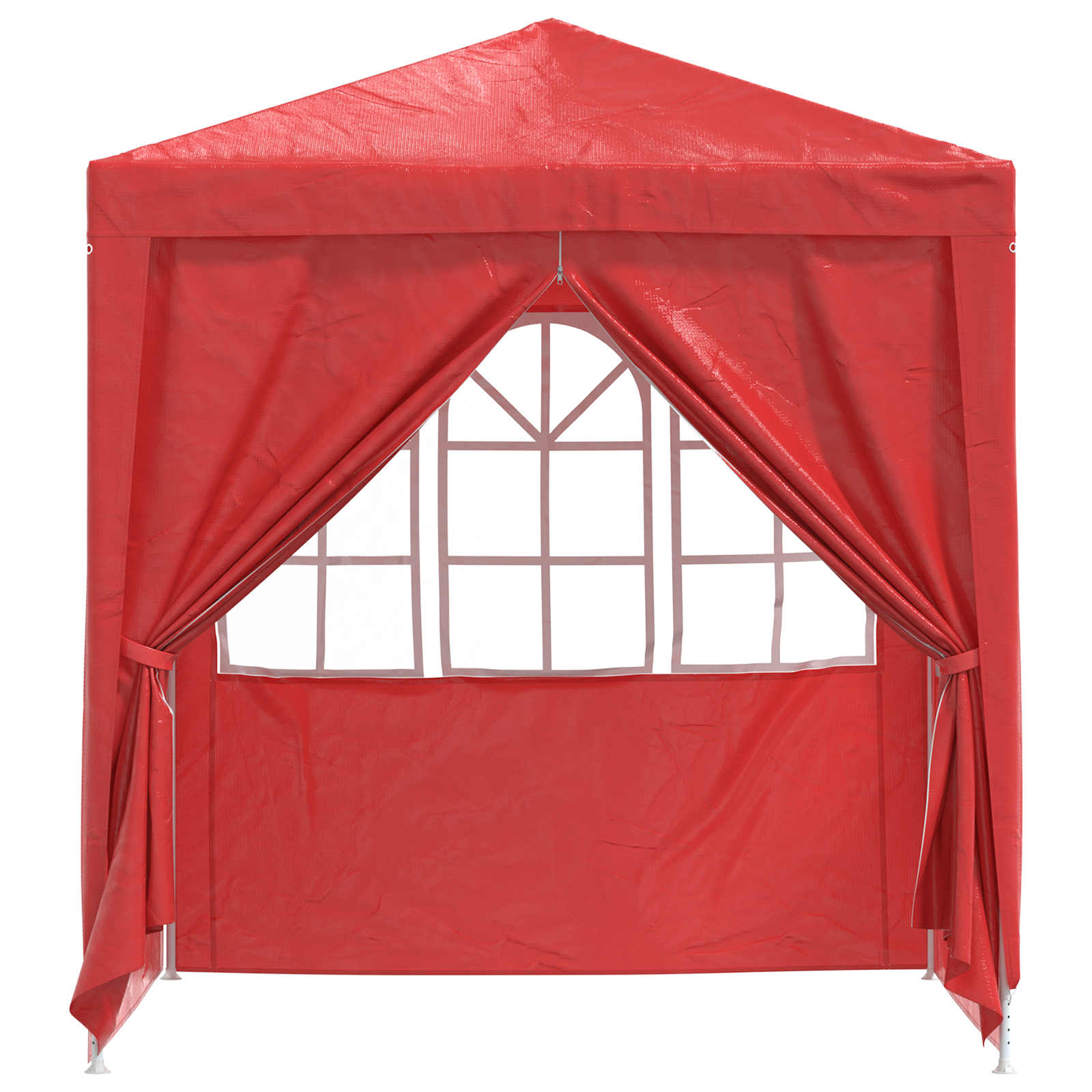 Partytent Rood 200 x 200 x 240 cm PE en staal image 4