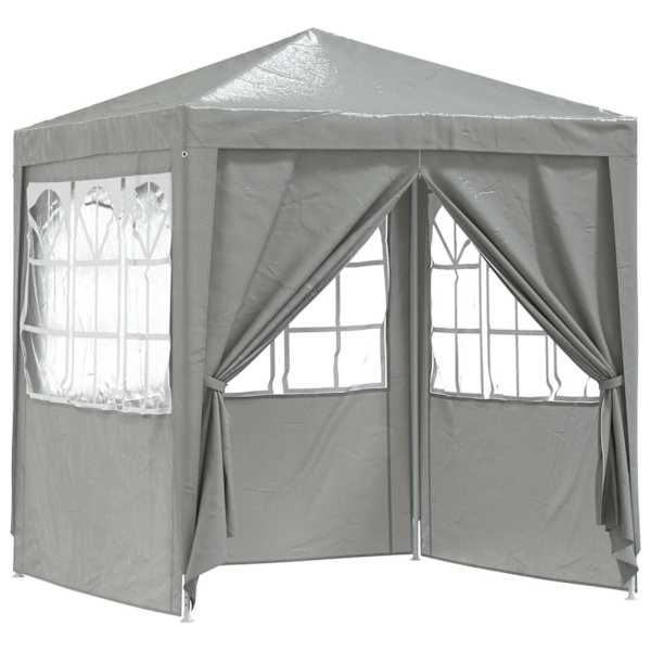 vidaXL Pidutelgid 200 x 200 x 240 cm Helehall PE ja teras