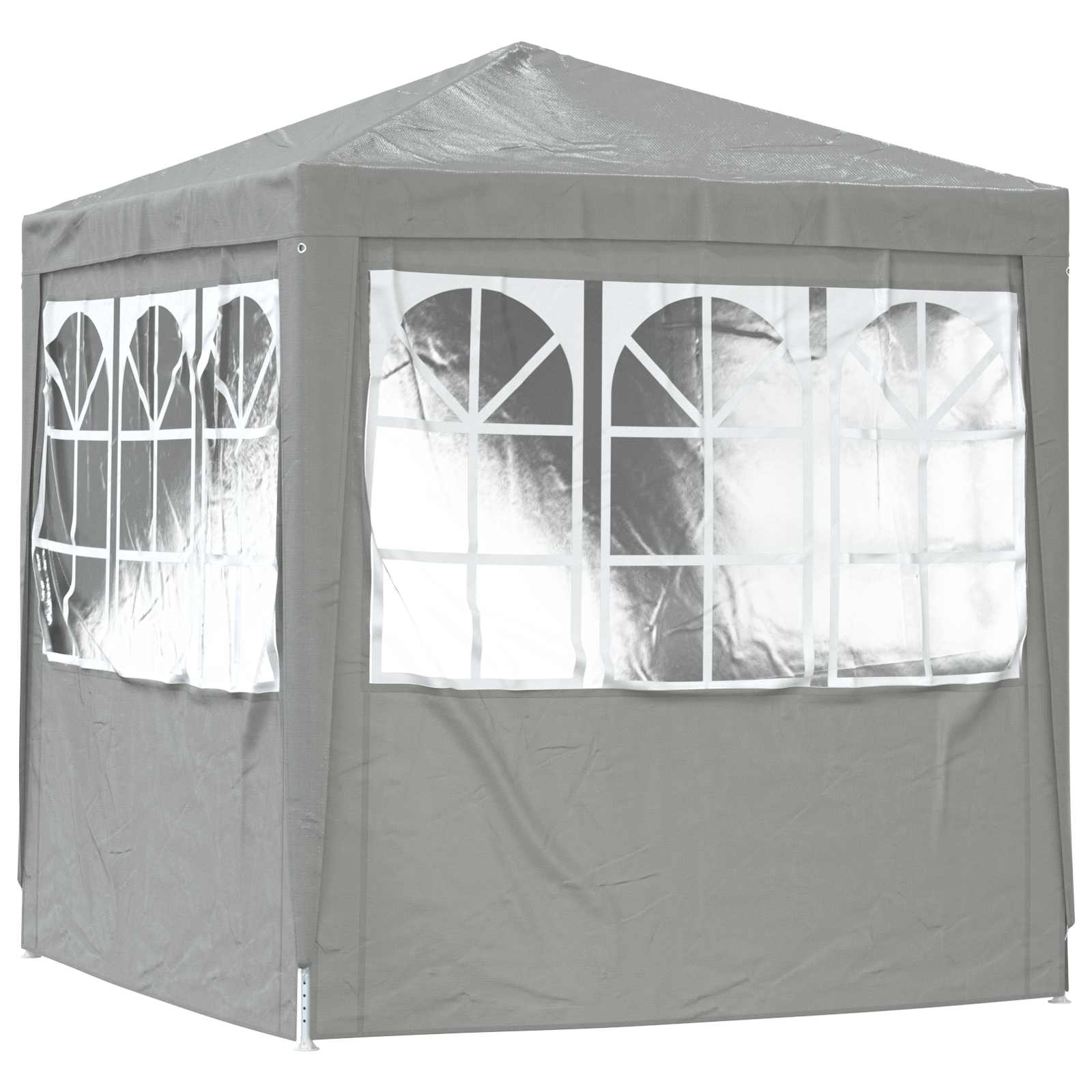 Partytent Lichtgrijs 200 x 200 x 240 cm PE en staal image 6