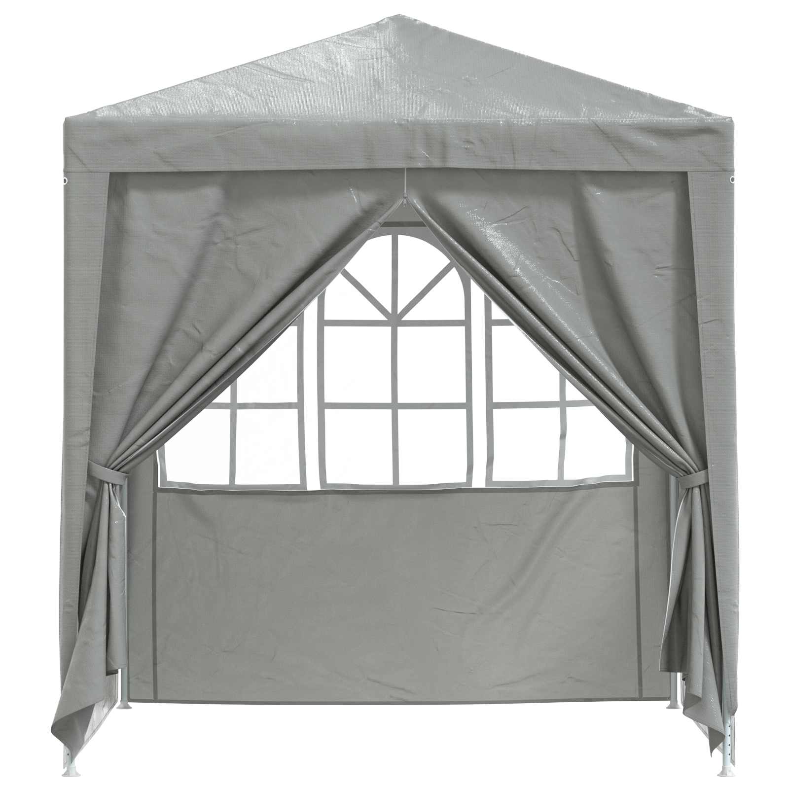 Partytent Lichtgrijs 200 x 200 x 240 cm PE en staal image 4