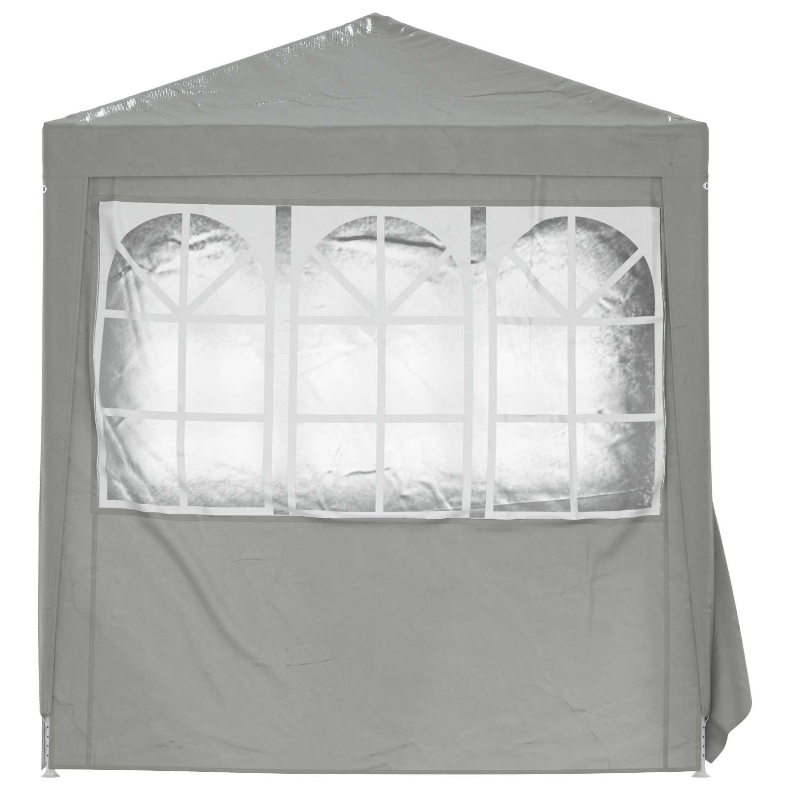 Partytent Lichtgrijs 200 x 200 x 240 cm PE en staal image 5