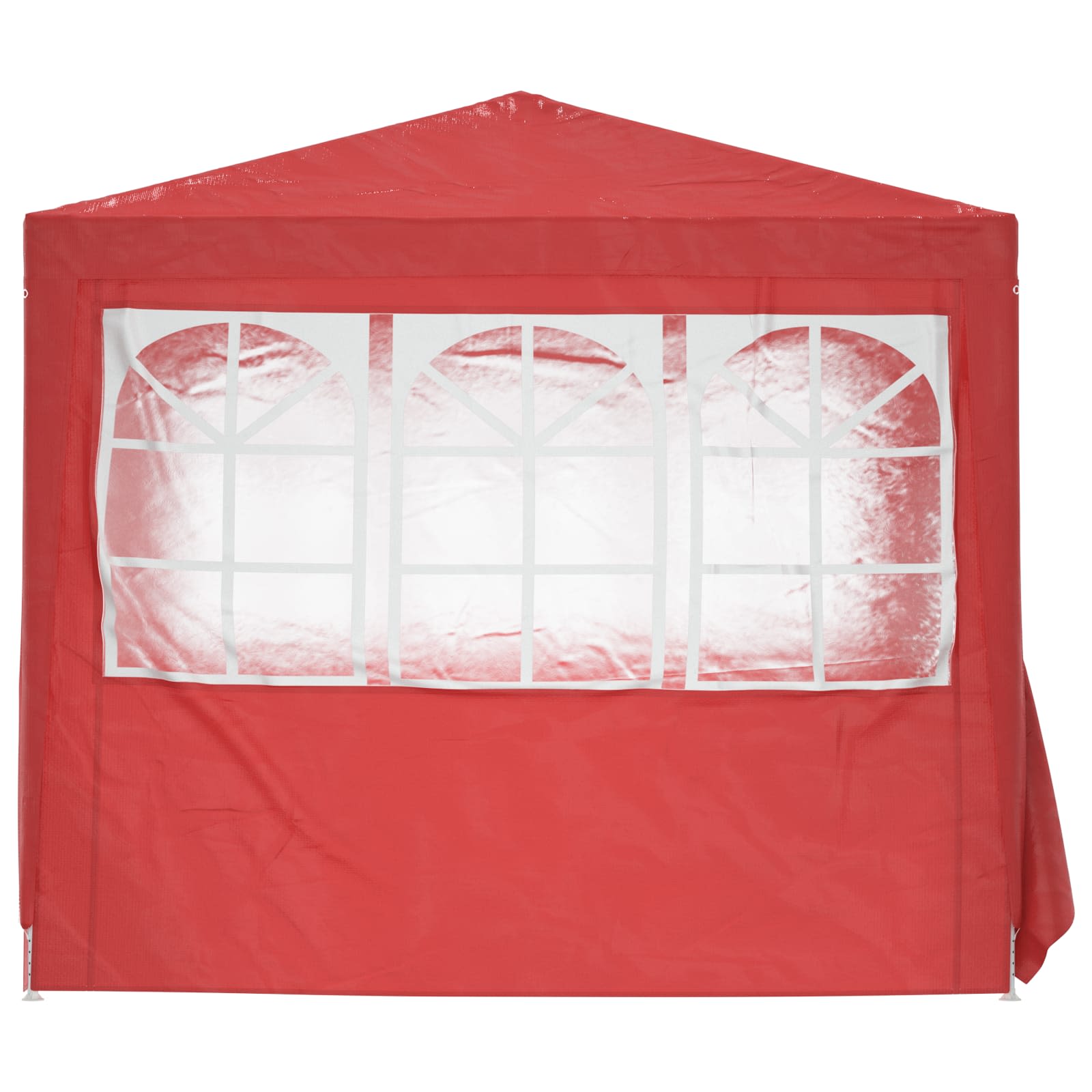 Partytent Rood 250 x 250 x 240 cm PE en staal image 5