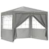 vidaXL Pidutelgid 250 x 250 x 240 cm Helehall PE ja teras