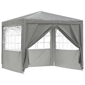 vidaXL Pidutelgid 250 x 250 x 240 cm Helehall PE ja teras