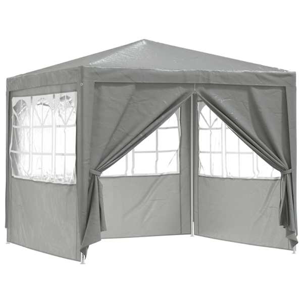vidaXL Pidutelgid 250 x 250 x 240 cm Helehall PE ja teras