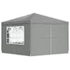 vidaXL Pidutelgid 300 x 300 x 255 cm Helehall PE ja teras