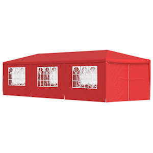 vidaXL Pidutelgid 900 x 300 x 255 cm Punane PE ja teras
