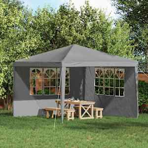 Boční stěna párty stanu 2 pcs 300 x 195 cm Světle šedá - obrázek 1
