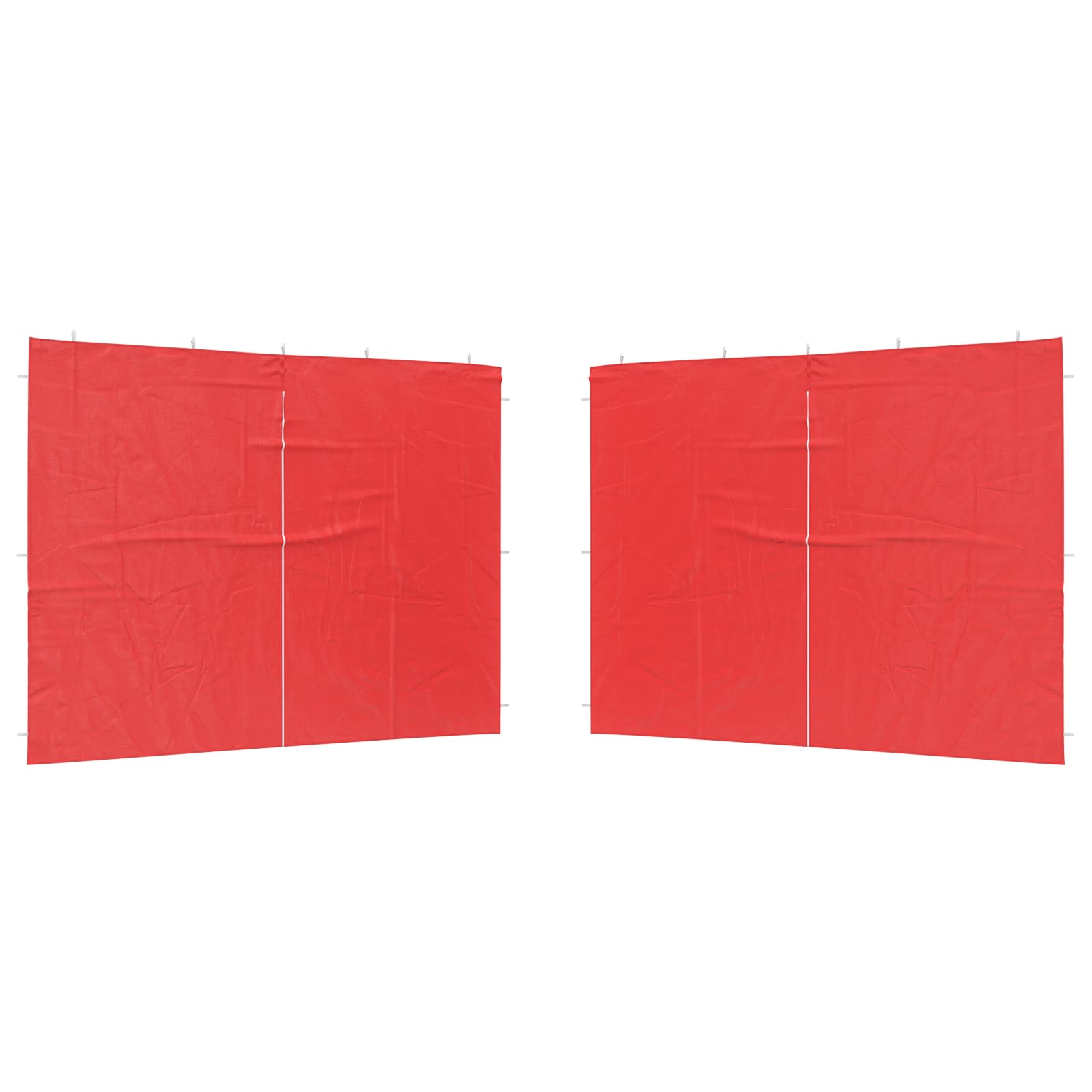 Party Tent Zijwand 2 pcs Rood 300 x 195 cm PE en staal image 2