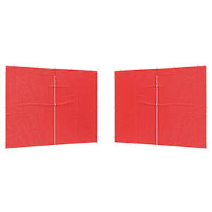 vidaXL Peotelgi k&uuml;lgtool 2 tk 300 x 195 cm Punane PE ja teras