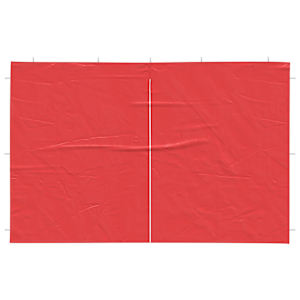 Boční stěna párty stanu 2 pcs Červená 300 x 195 cm PE a ocel - obrázek 3