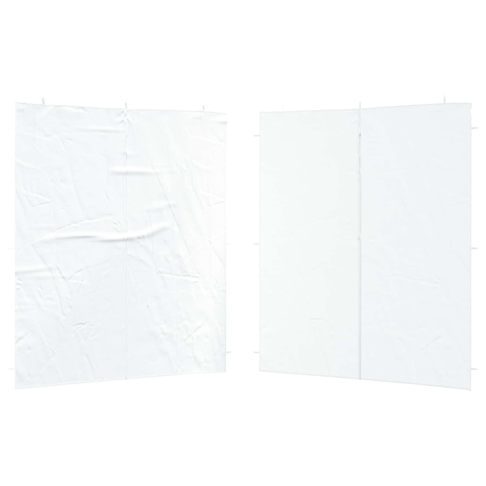 Party Tent Zijwand 2 pcs Wit 200 x 195 cm PE en staal image 2