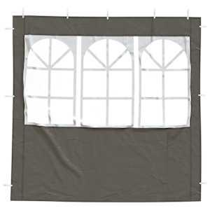 Boční stěna párty stanu 2 pcs 200 x 195 cm Antracitová - obrázek 3