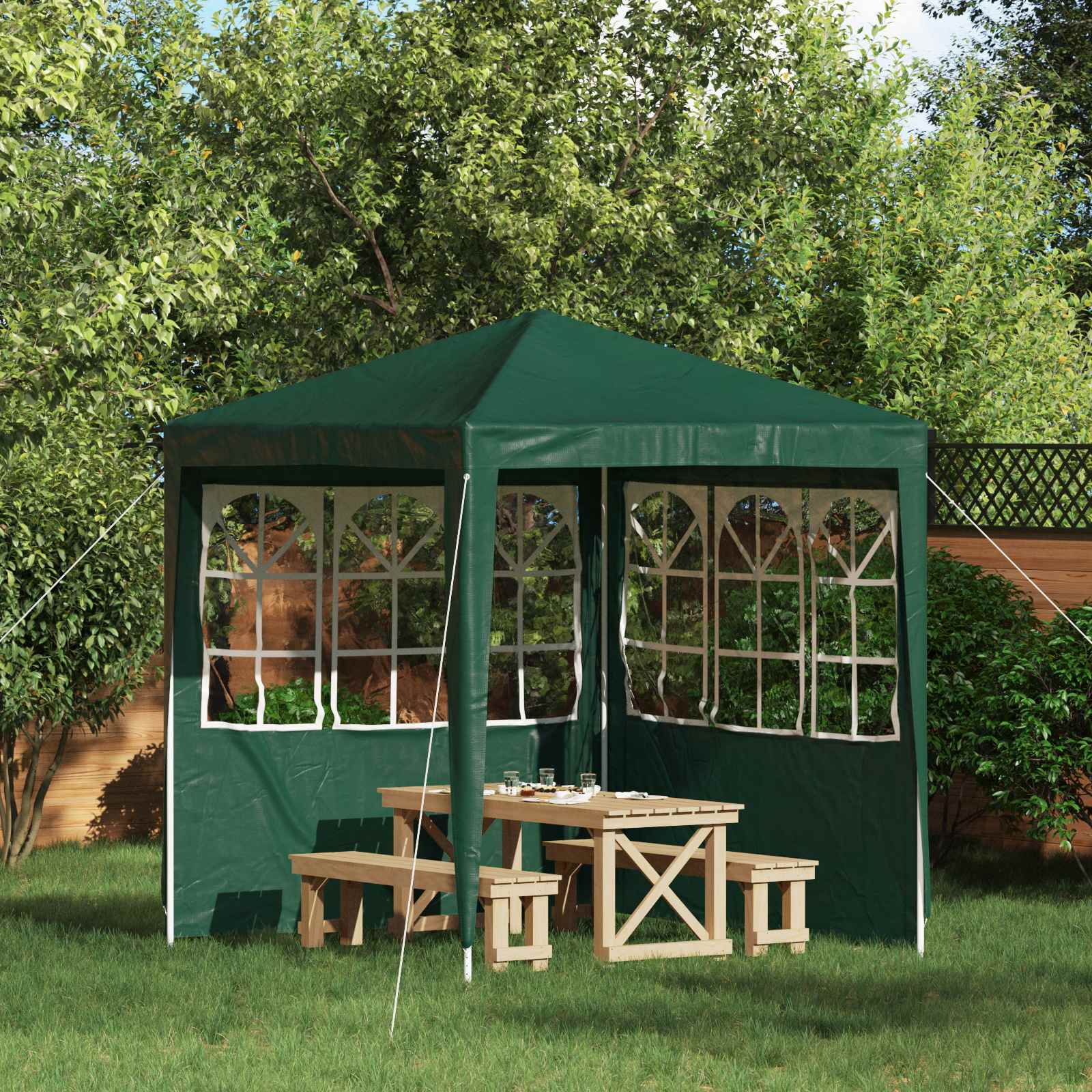 vidaXL Perete lateral pentru cort de petrecere 2 pcs 200 x 195 cm
