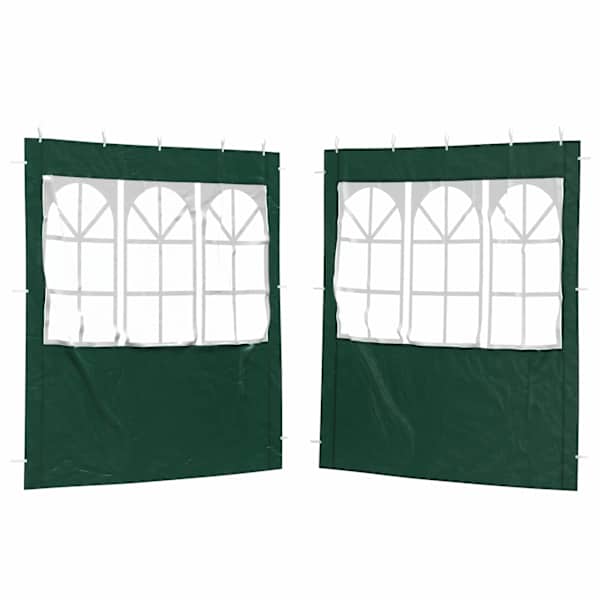 vidaXL Peotelgi k&uuml;lgtool 2 tk 200 x 195 cm Roheline PE ja teras
