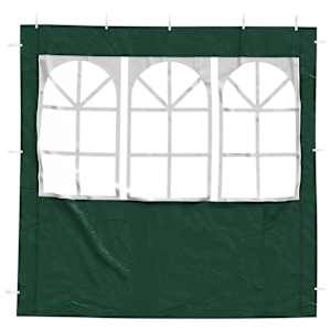 Boční stěna párty stanu 2 pcs 200 x 195 cm Zelená PE a ocel - obrázek 3