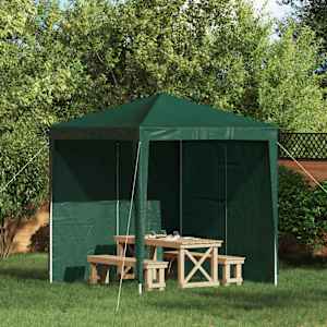 Stranska stena zabavnega šotora 2 pcs Zelena 200 x 195 cm