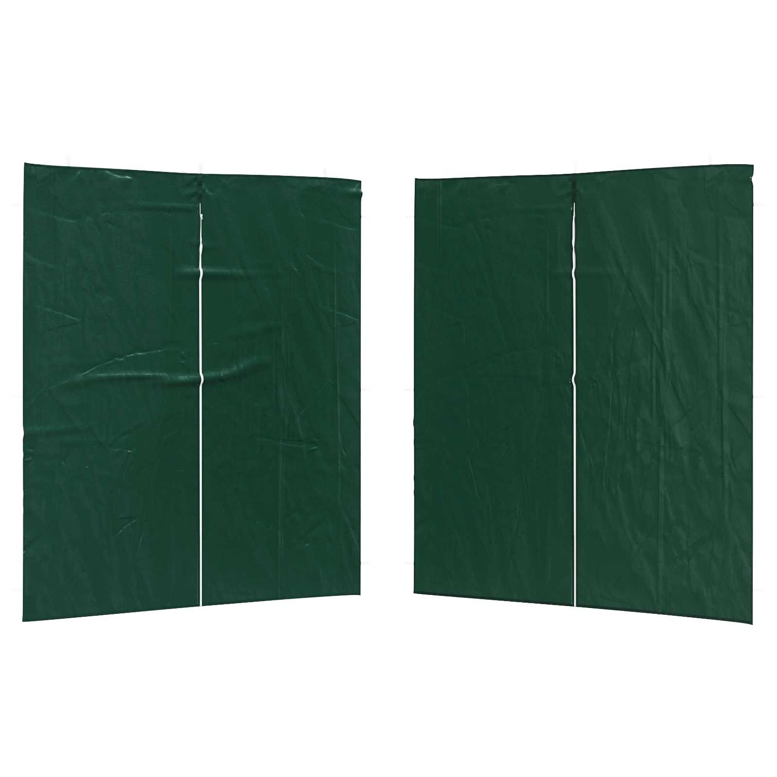 Party Tent Zijwand 2 pcs Groen 200 x 195 cm PE en staal image 2
