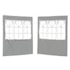 vidaXL Peotelgi k&uuml;lgtool 2 tk 200 x 195 cm Helehall PE ja teras