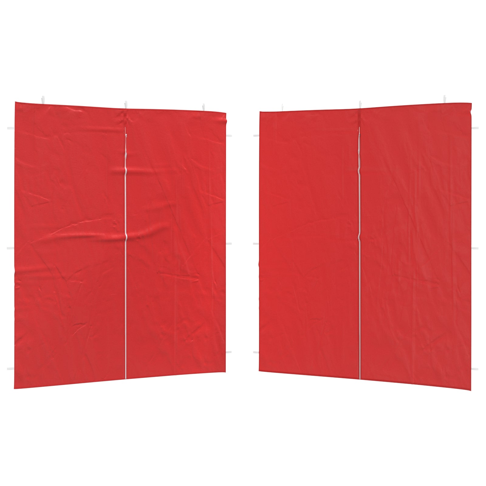 Party Tent Zijwand 2 pcs Rood 200 x 195 cm PE en staal image 2