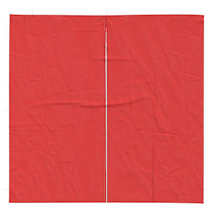 Boční stěna párty stanu 2 pcs Červená 200 x 195 cm PE a ocel - obrázek 3