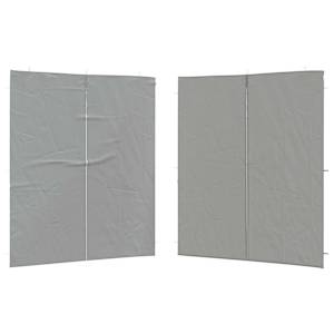 Boční stěna párty stanu 2 pcs Světle šedá 200 x 195 cm - obrázek 2