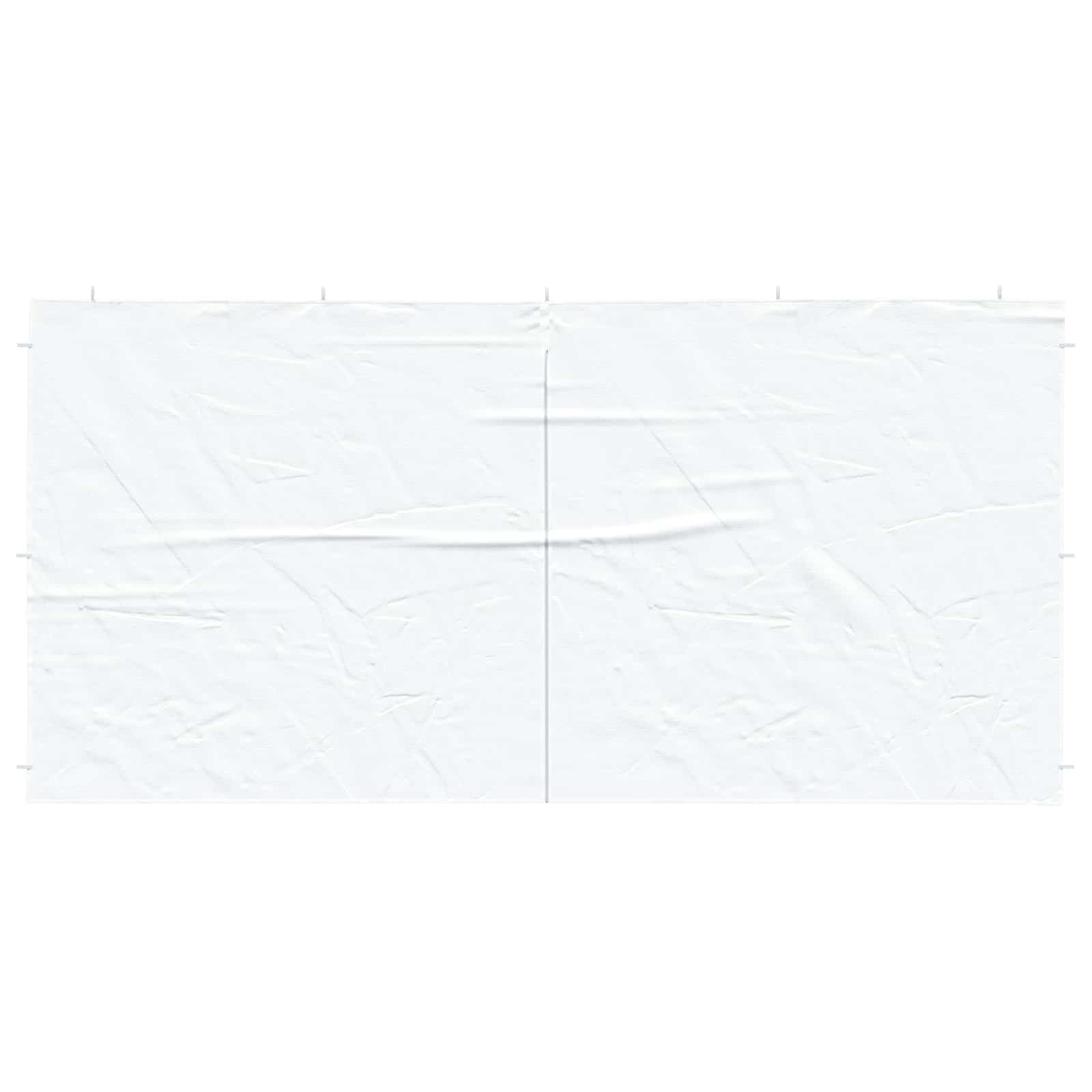 Party Tent Zijwand 2 pcs Wit 400 x 195 cm PE en staal image 3