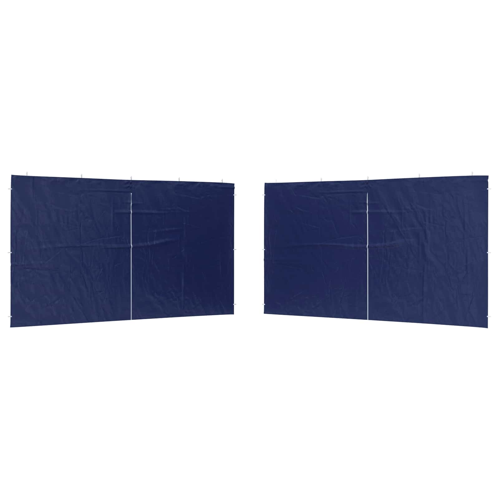 Party Tent Zijwand 2 pcs Blauw 400 x 195 cm PE en staal image 2