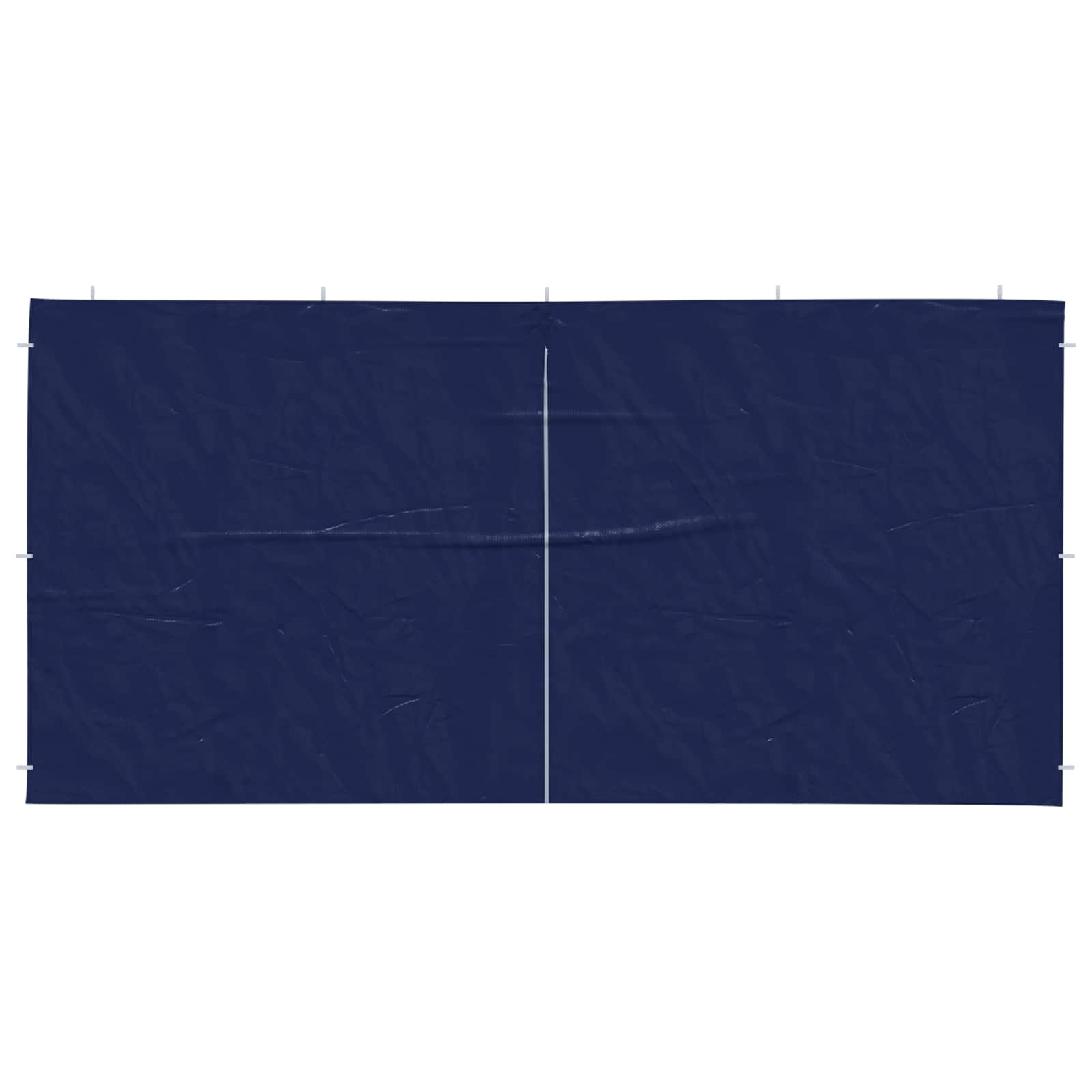 Party Tent Zijwand 2 pcs Blauw 400 x 195 cm PE en staal image 3