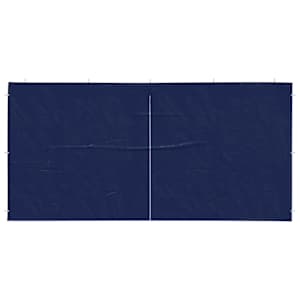 Boční stěna párty stanu 2 pcs Modrá 400 x 195 cm PE a ocel - obrázek 3