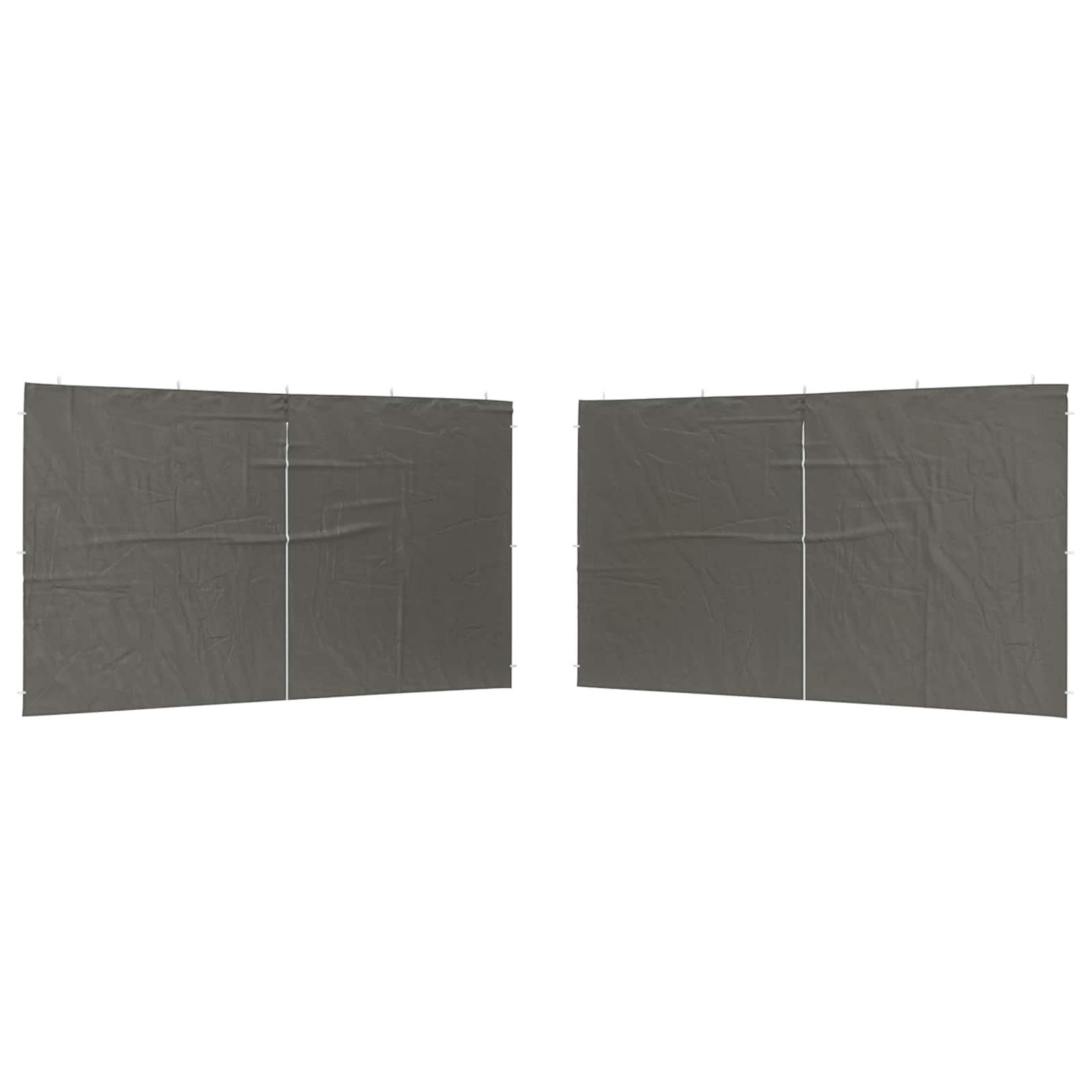 Party Tent Zijwand 2 pcs Antracietkleurig 400 x 195 cm image 2