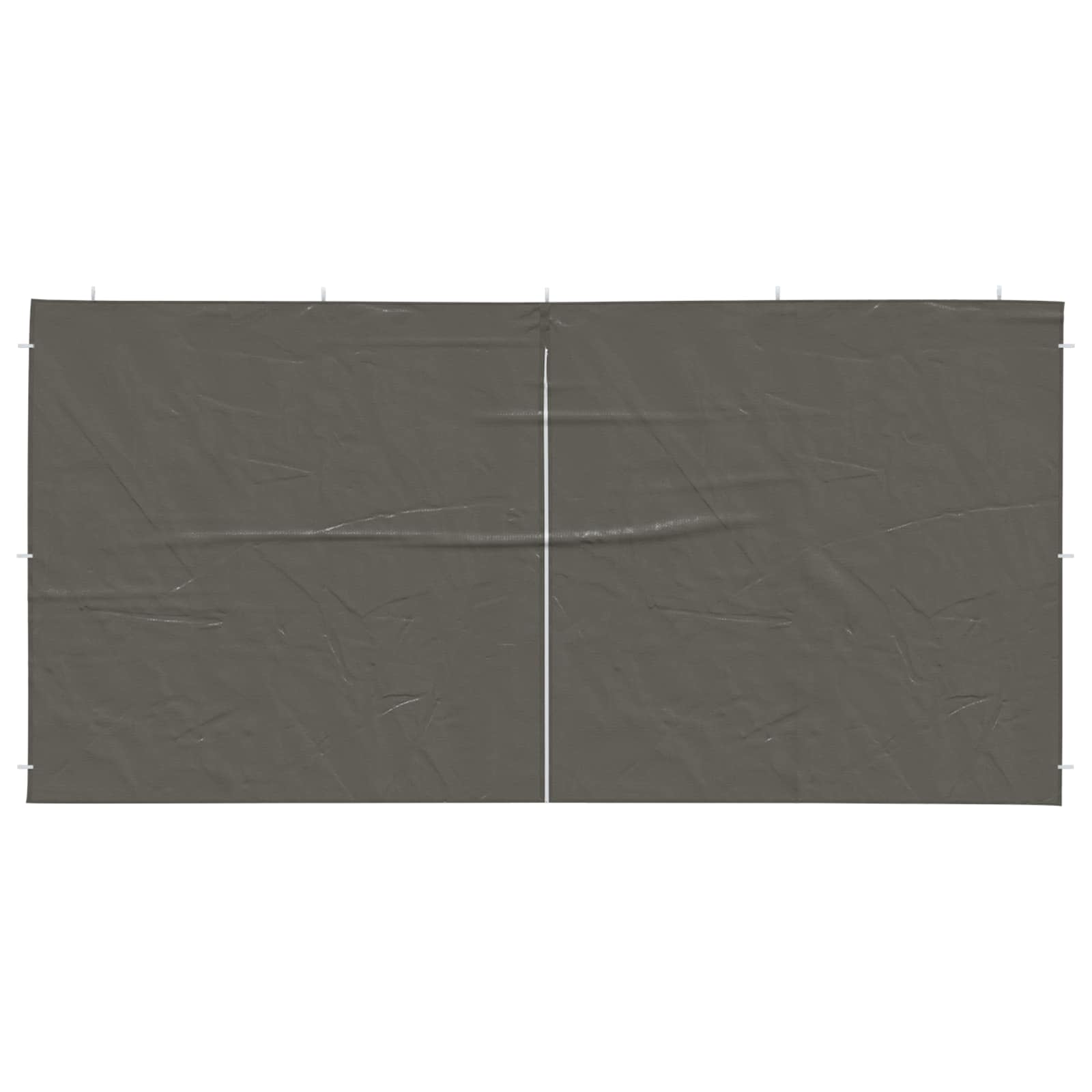 Party Tent Zijwand 2 pcs Antracietkleurig 400 x 195 cm image 3