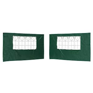 vidaXL Peotelgi k&uuml;lgtool 2 tk 400 x 195 cm Roheline PE ja teras