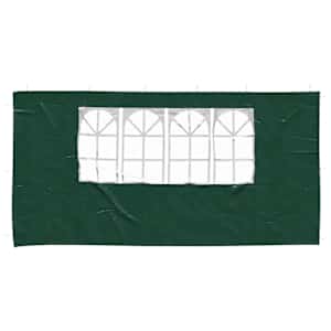 Boční stěna párty stanu 2 pcs 400 x 195 cm Zelená PE a ocel - obrázek 3
