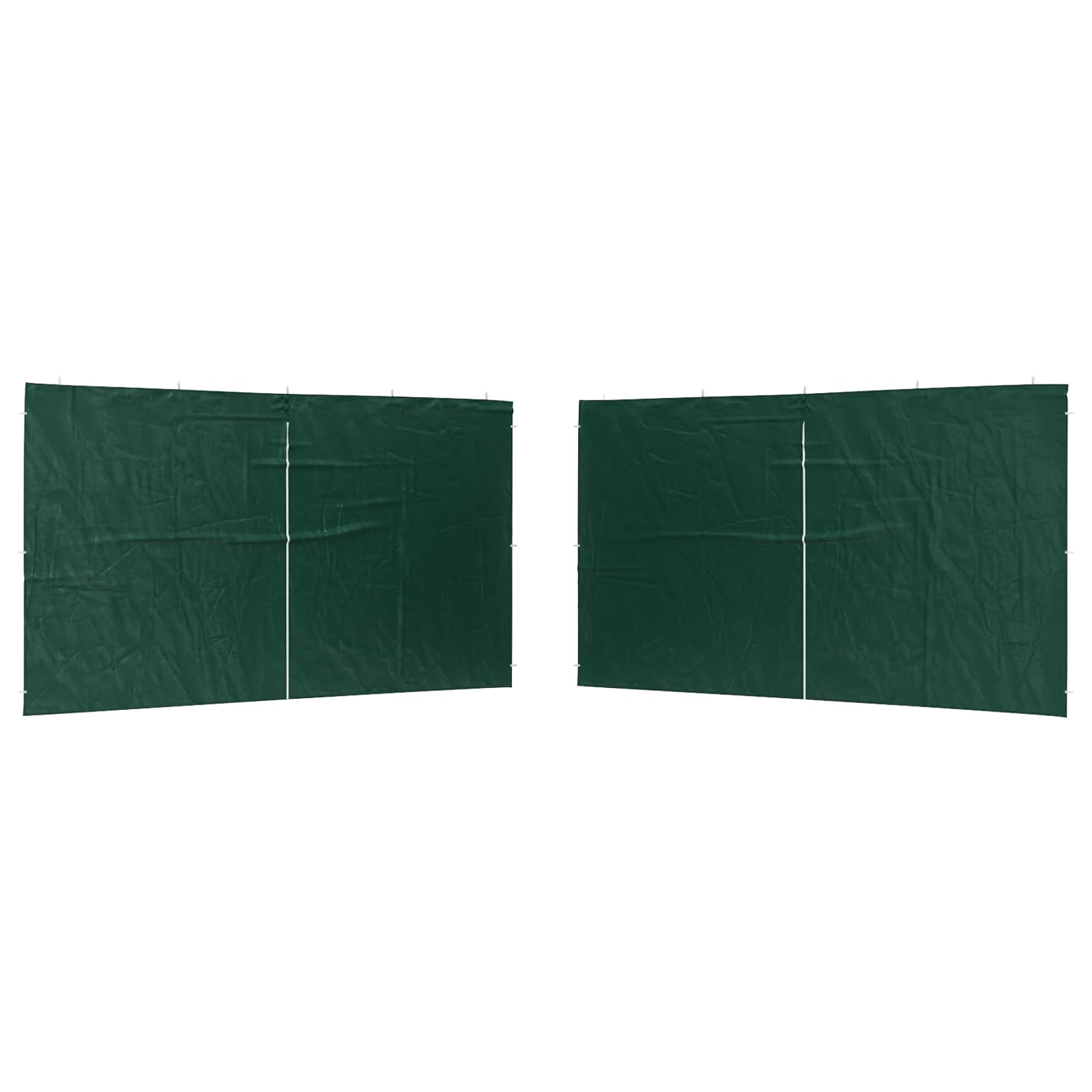 Party Tent Zijwand 2 pcs Groen 400 x 195 cm PE en staal image 2