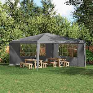 Stranska stena zabavnega šotora 2 pcs 400 x 195 cm Svetlo siva
