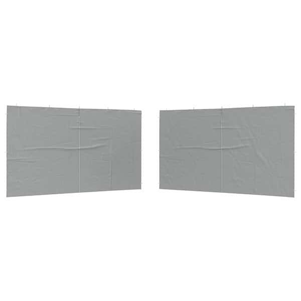 vidaXL Peotelgi k&uuml;lgtool 2 tk 400 x 195 cm Helehall PE ja teras