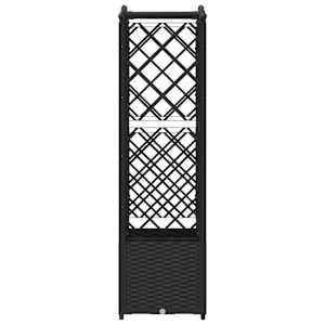 Vyvýšený záhon s treláží a střechou Černá 125 x 40 x 138 cm PP - obrázek 5