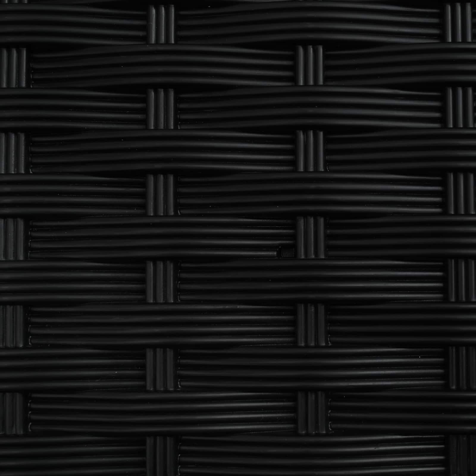 Verhoogd Bed met Trellis en Dak Zwart 203,5 x 40 x 125 cm PP image 7