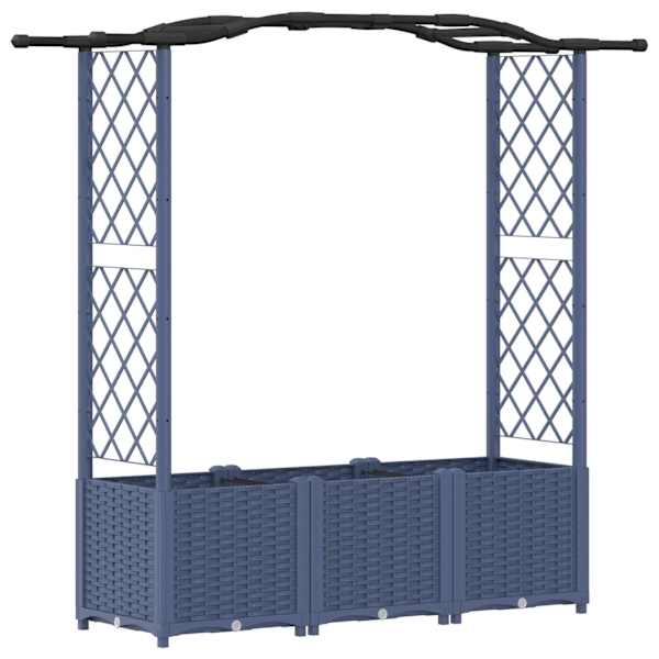 vidaXL T&otilde;stetud Padi Kase ja Katusega Hall 164 x 40 x 138 cm PP