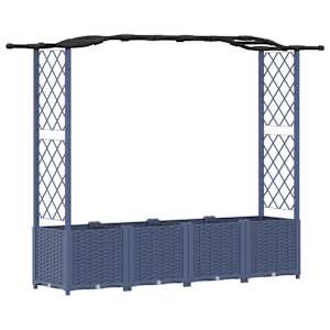 vidaXL T&otilde;stetud Padi Kase ja Katusega Hall 204 x 40 x 138 cm PP