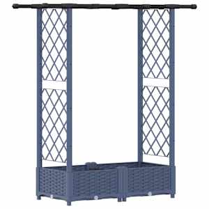 vidaXL T&otilde;stetud Padi Kase ja Katusega Hall 122,5 x 40 x 121 cm PP
