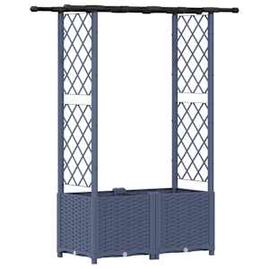 vidaXL T&otilde;stetud Padi Kase ja Katusega Hall 124,5 x 40 x 136 cm PP